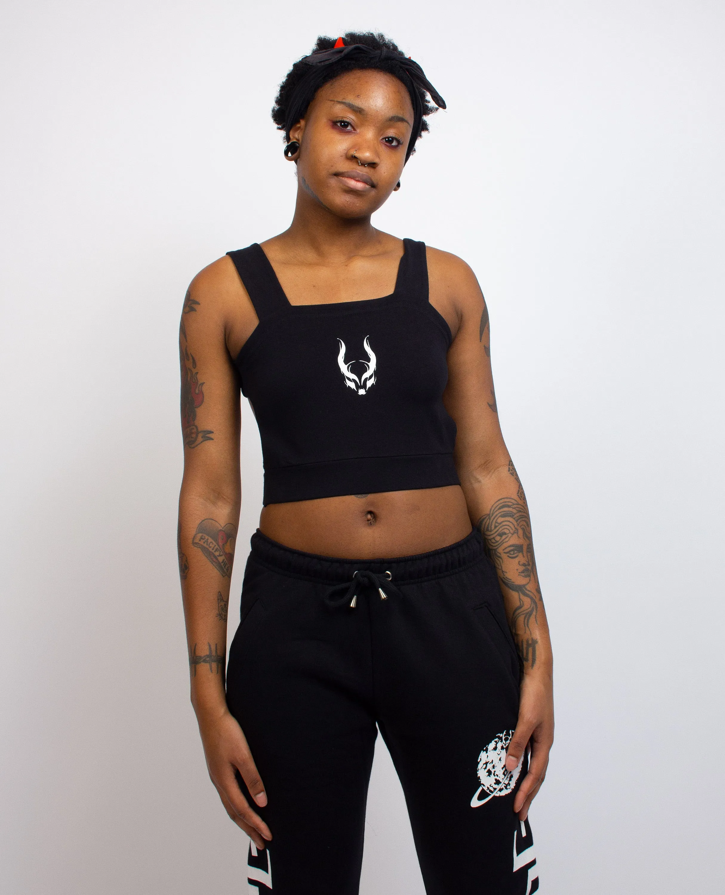 CYBERLUX CROP HARNESS TOP