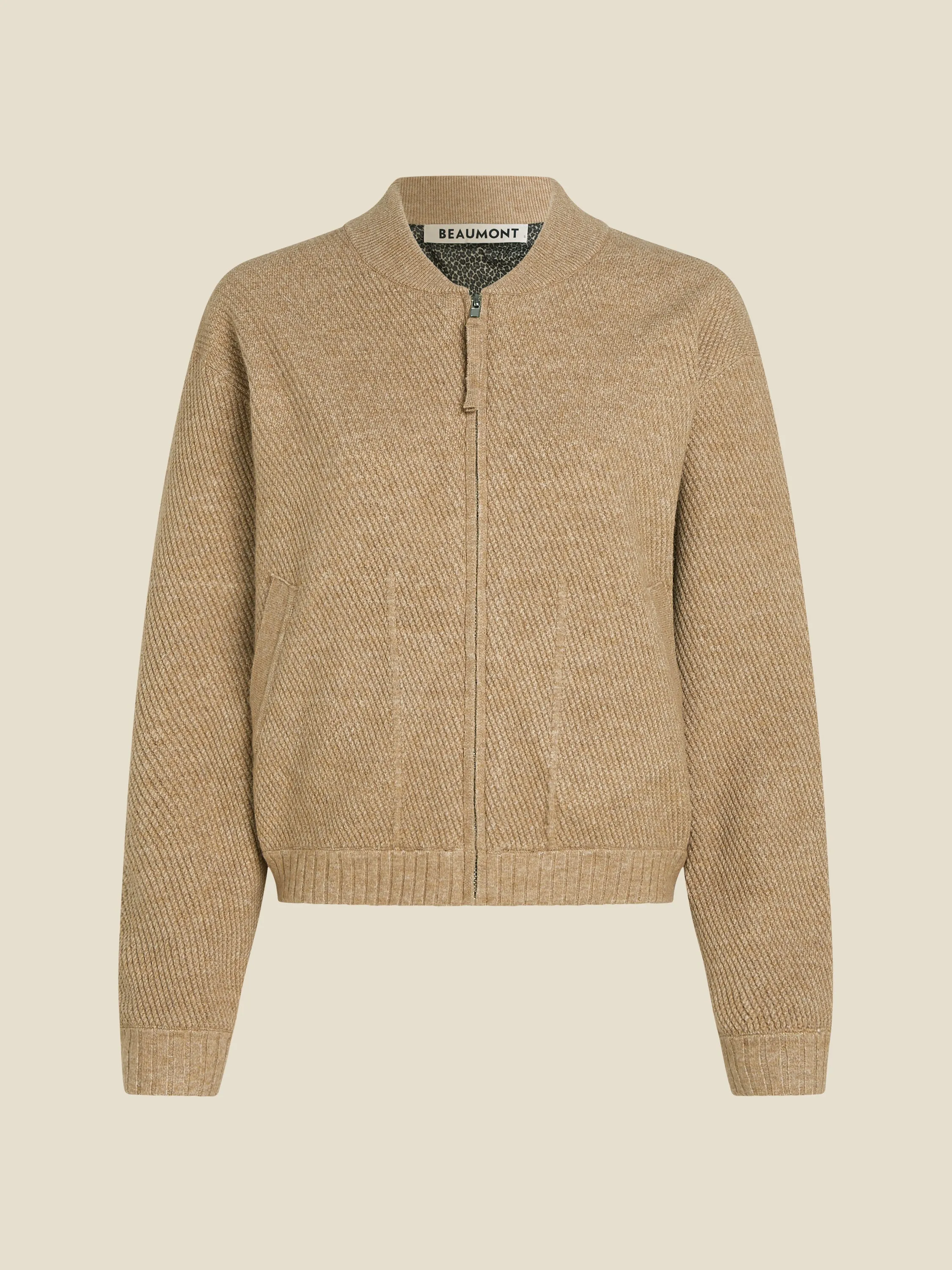 Daan cardigan - Camel heather