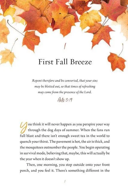 Devotions for the Fall