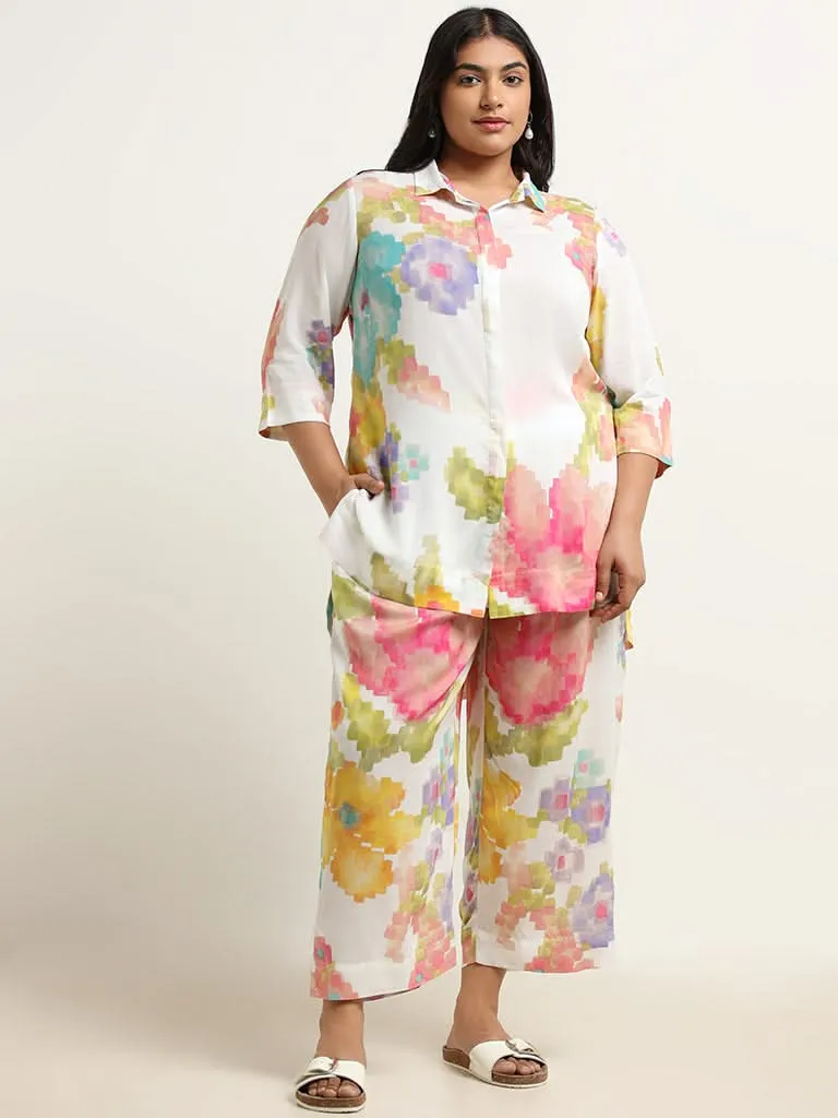 Diza White Printed Tunic