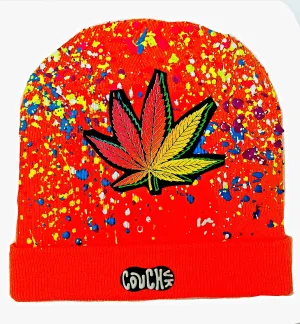 DOUBLE WEEDLEAF BEANIE ORANGE