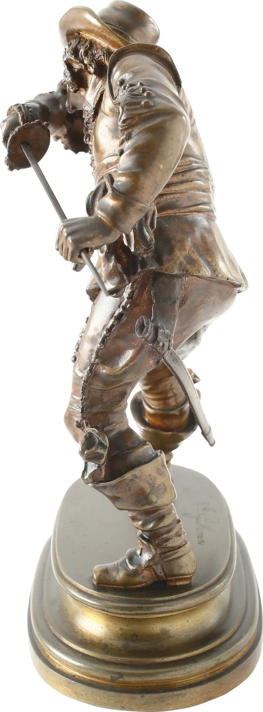 Emile Coriolan Hippolyte Guillemin (1841-1907) A FINE BRONZE OF A CAVALIER C.1650