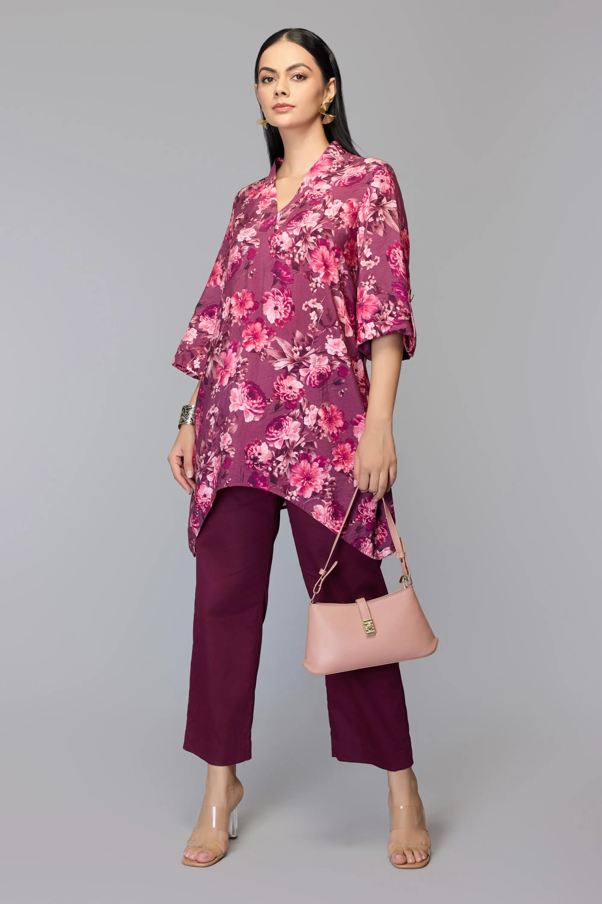 Ethereal Floral Print Tunic