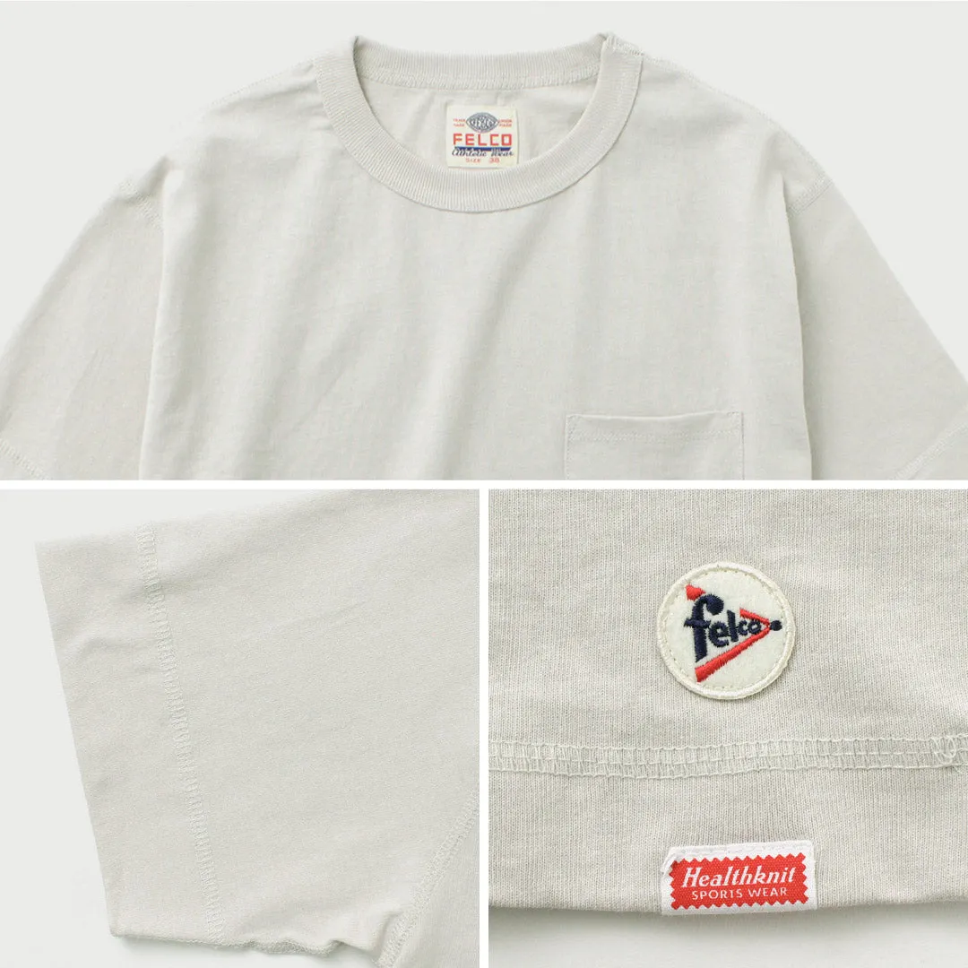 FELCO × HEALTH KNIT / Crew Neck Pocket Tee