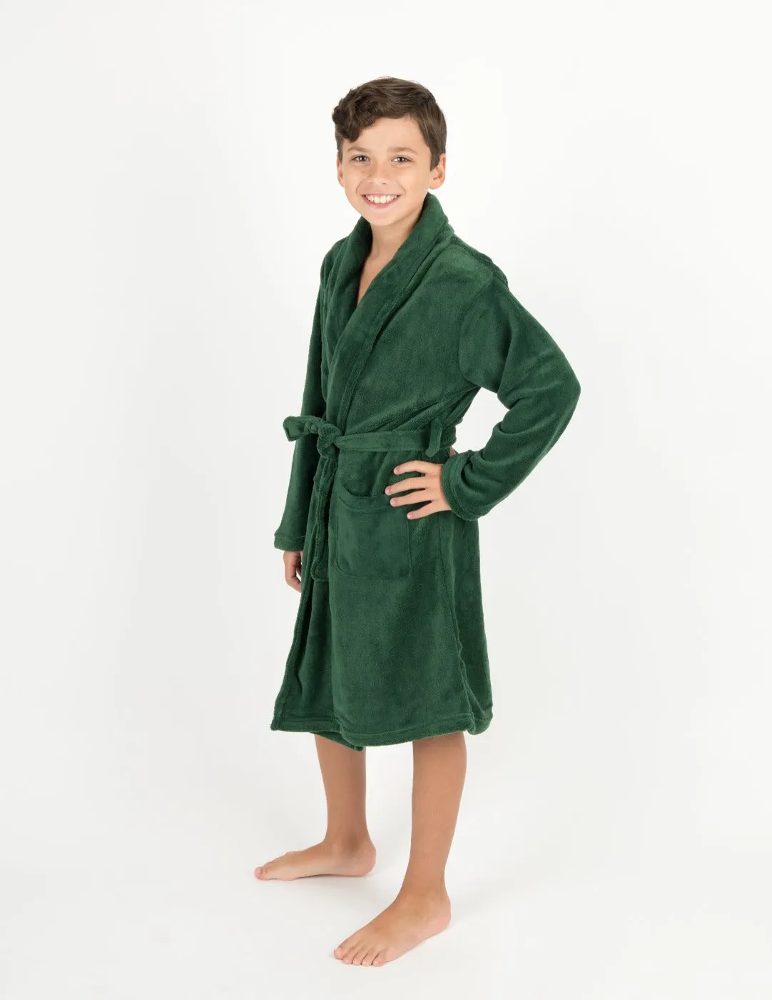 Fleece Shawl Collar Robe