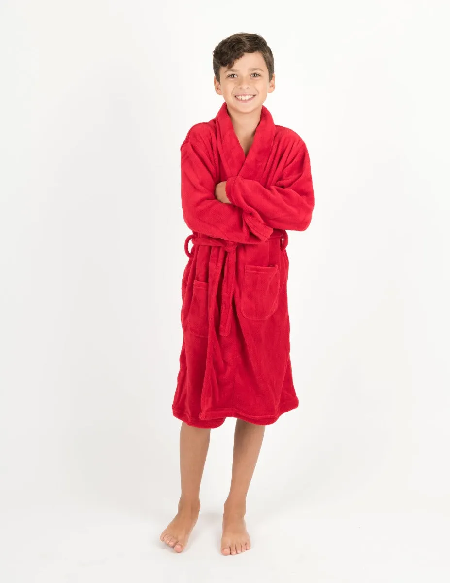 Fleece Shawl Collar Robe