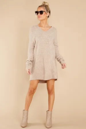 Forever In Love Oatmeal Tunic Sweater