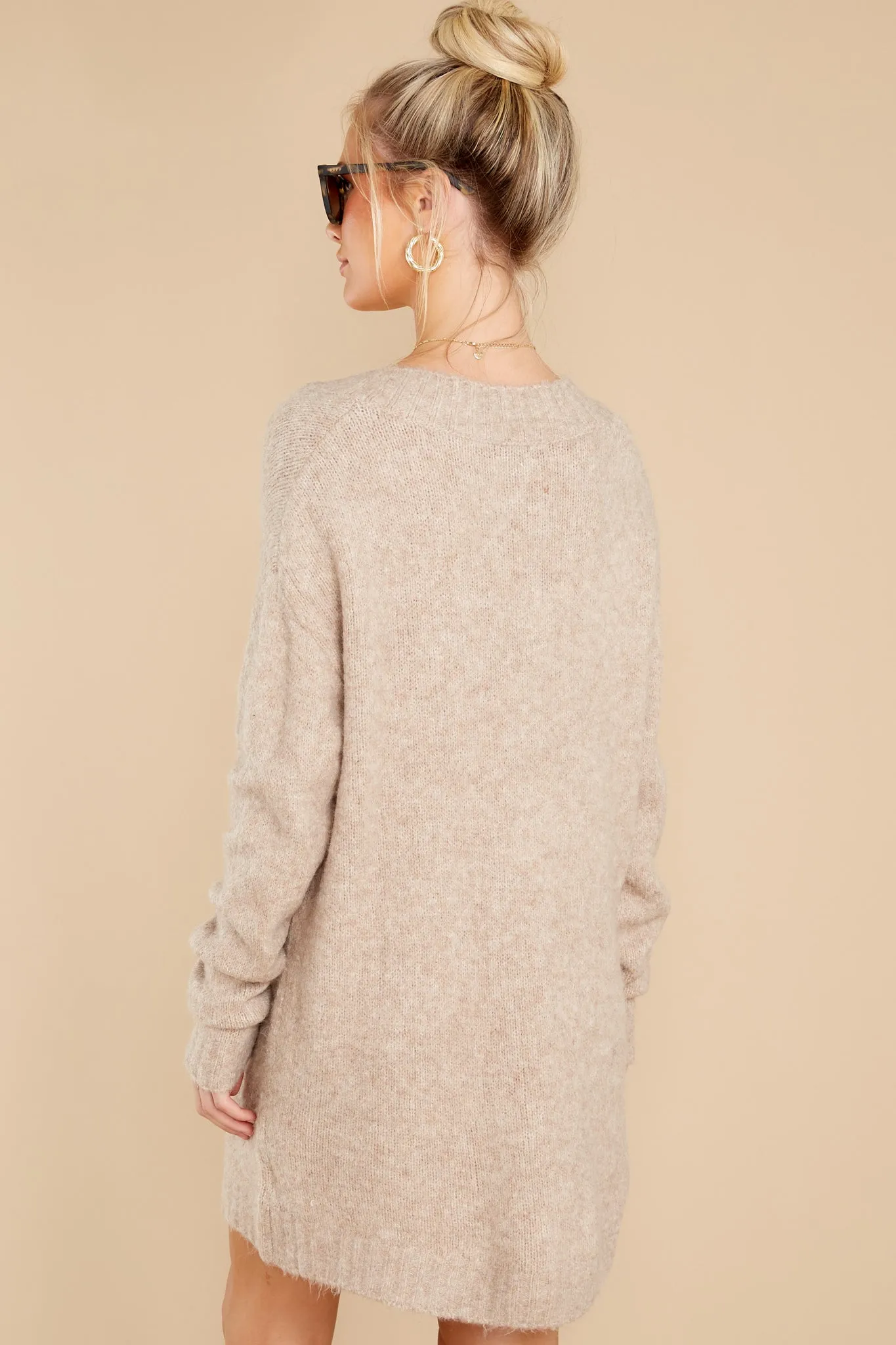 Forever In Love Oatmeal Tunic Sweater