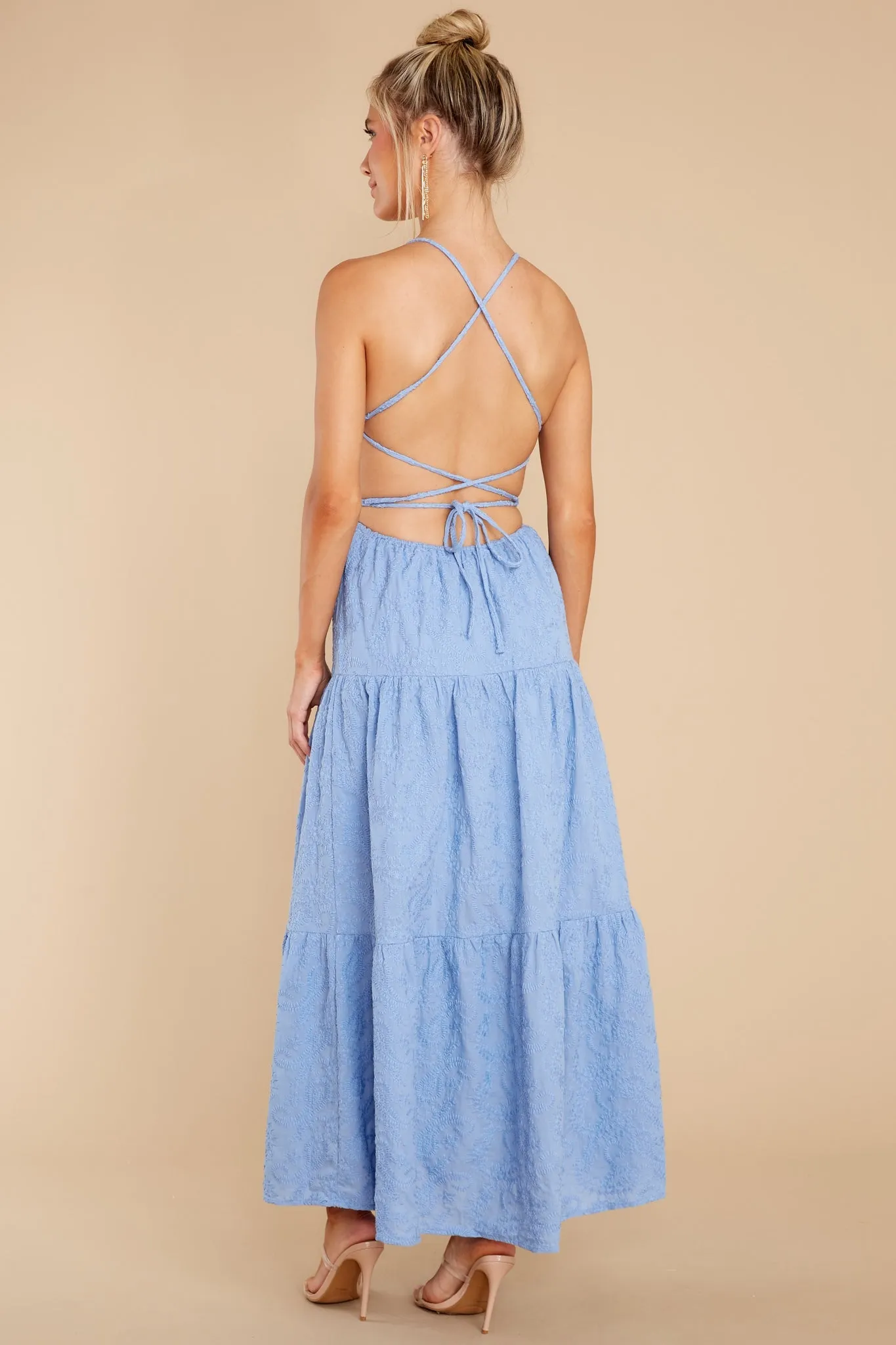 Geneva Blue Bell Midi Dress