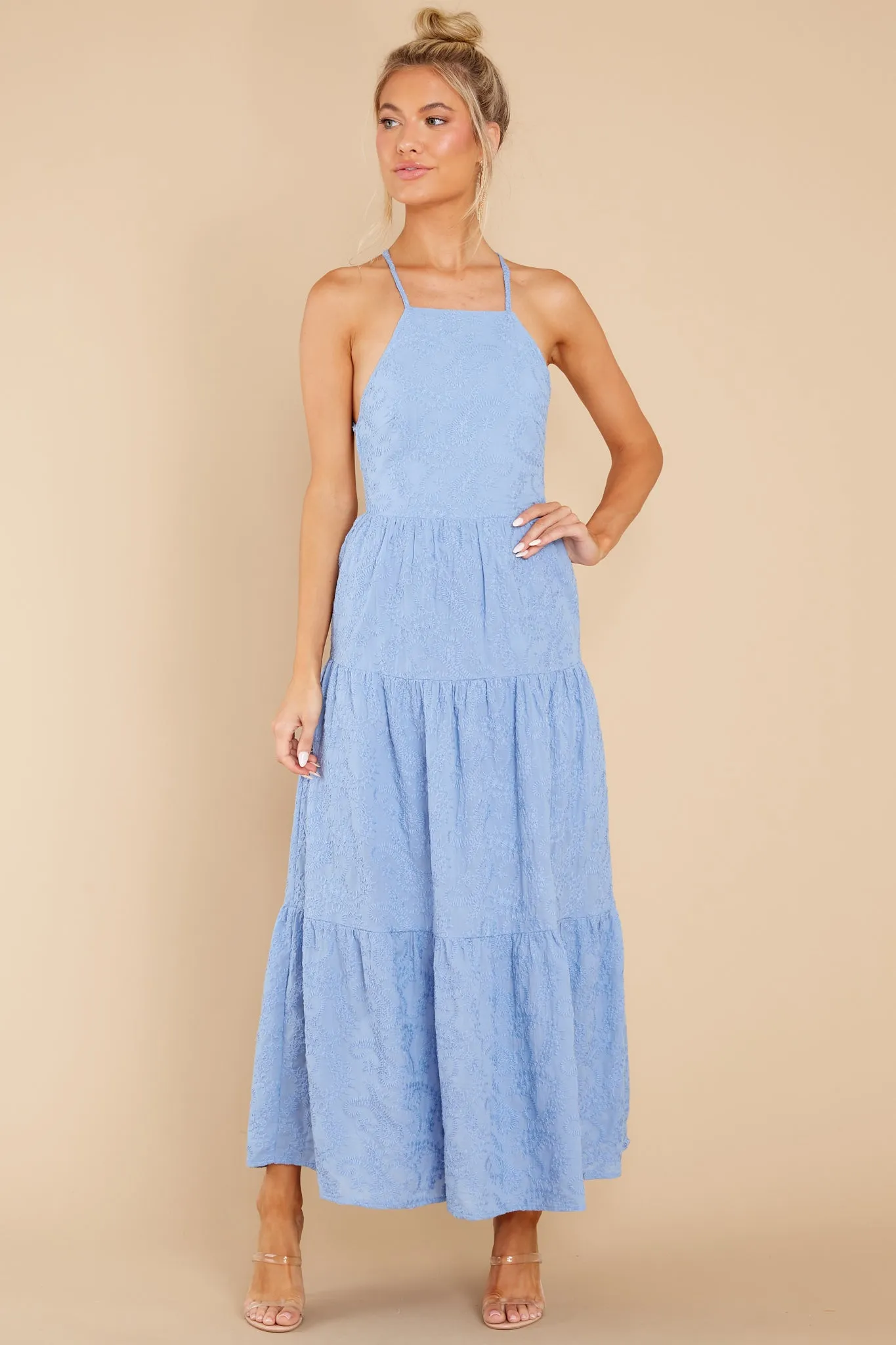 Geneva Blue Bell Midi Dress