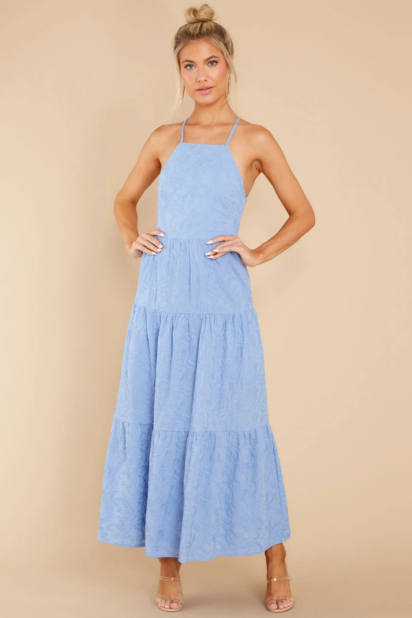 Geneva Blue Bell Midi Dress