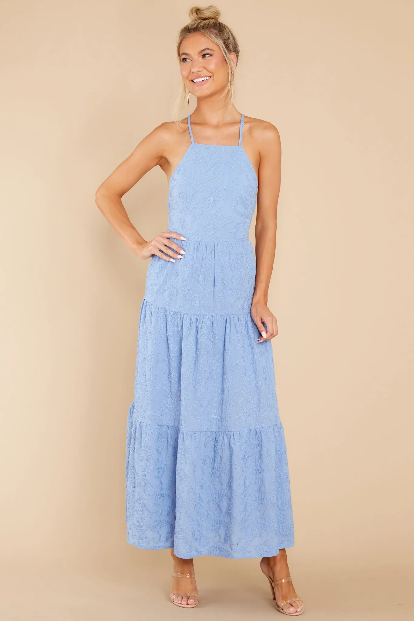 Geneva Blue Bell Midi Dress