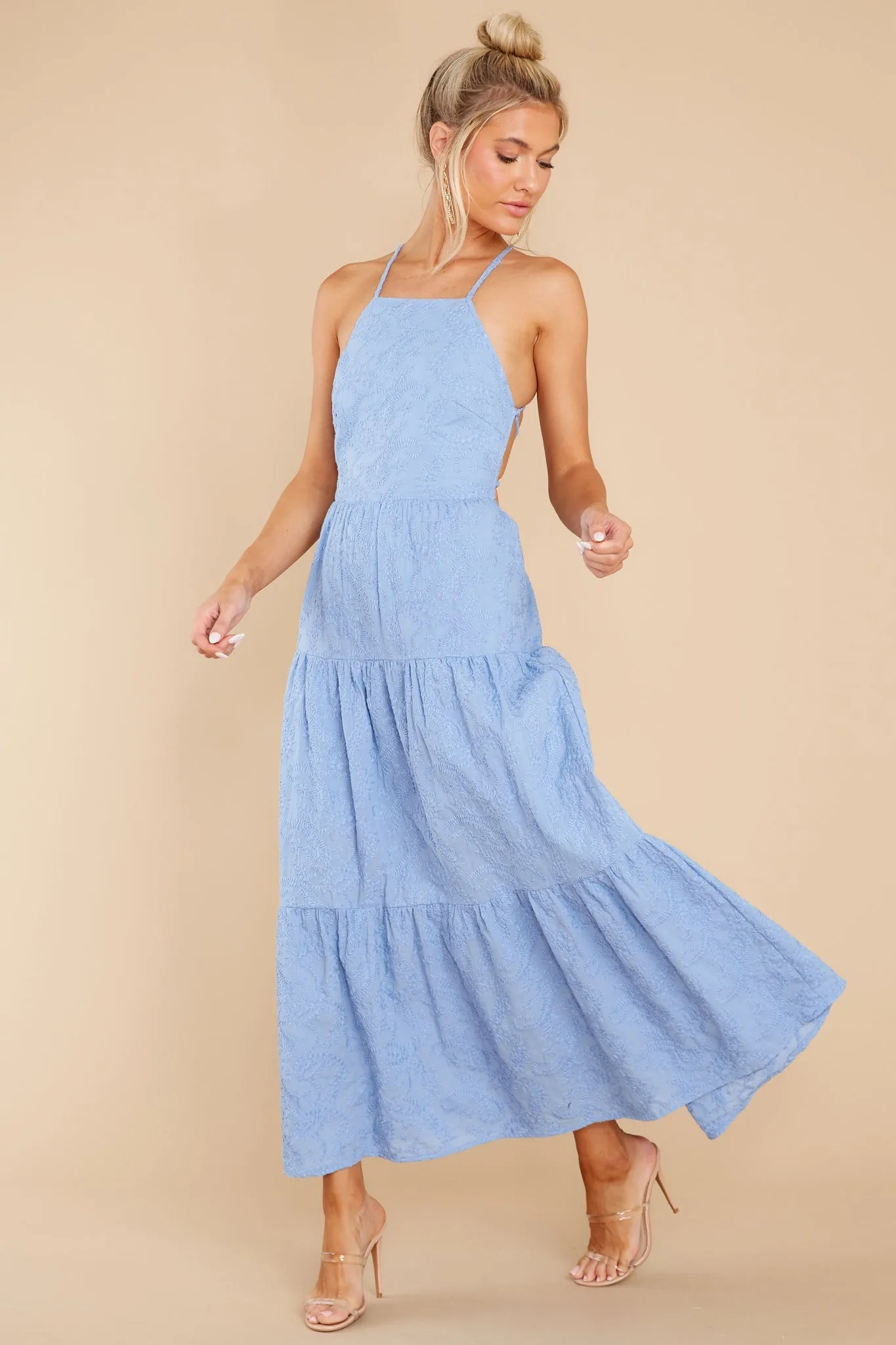 Geneva Blue Bell Midi Dress