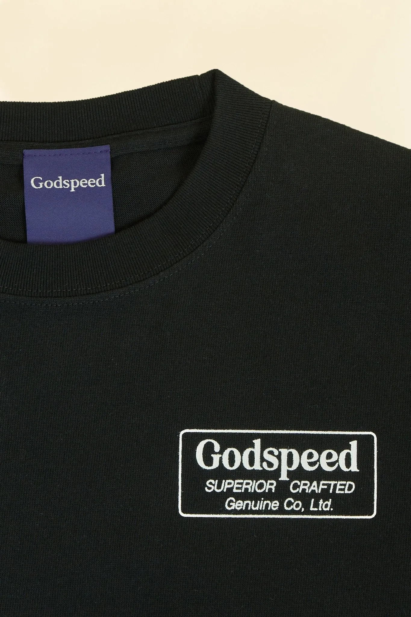 Godspeed 'Genuine' Heavyweight Organic T-Shirt - Black