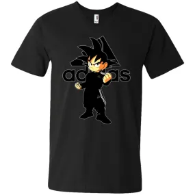 Goku Adidas Black T-shirt Men V-Neck T-Shirt