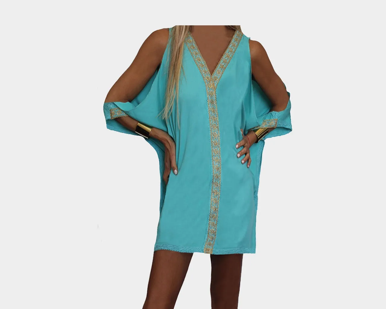 Golden Lace Seafoam Beach Cover-up - The Amalfi Coast