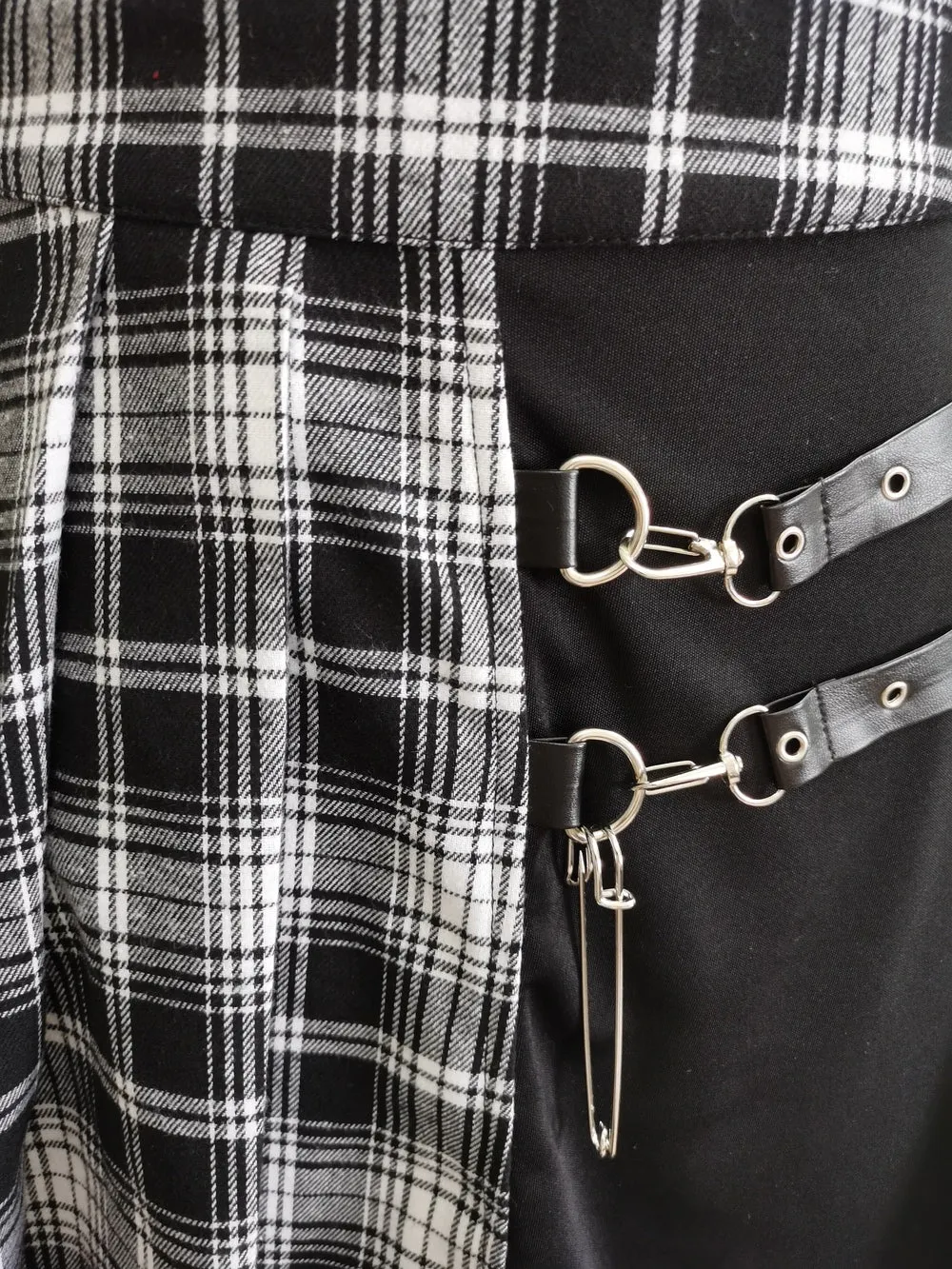 Gothic Meets Plaid Skirt