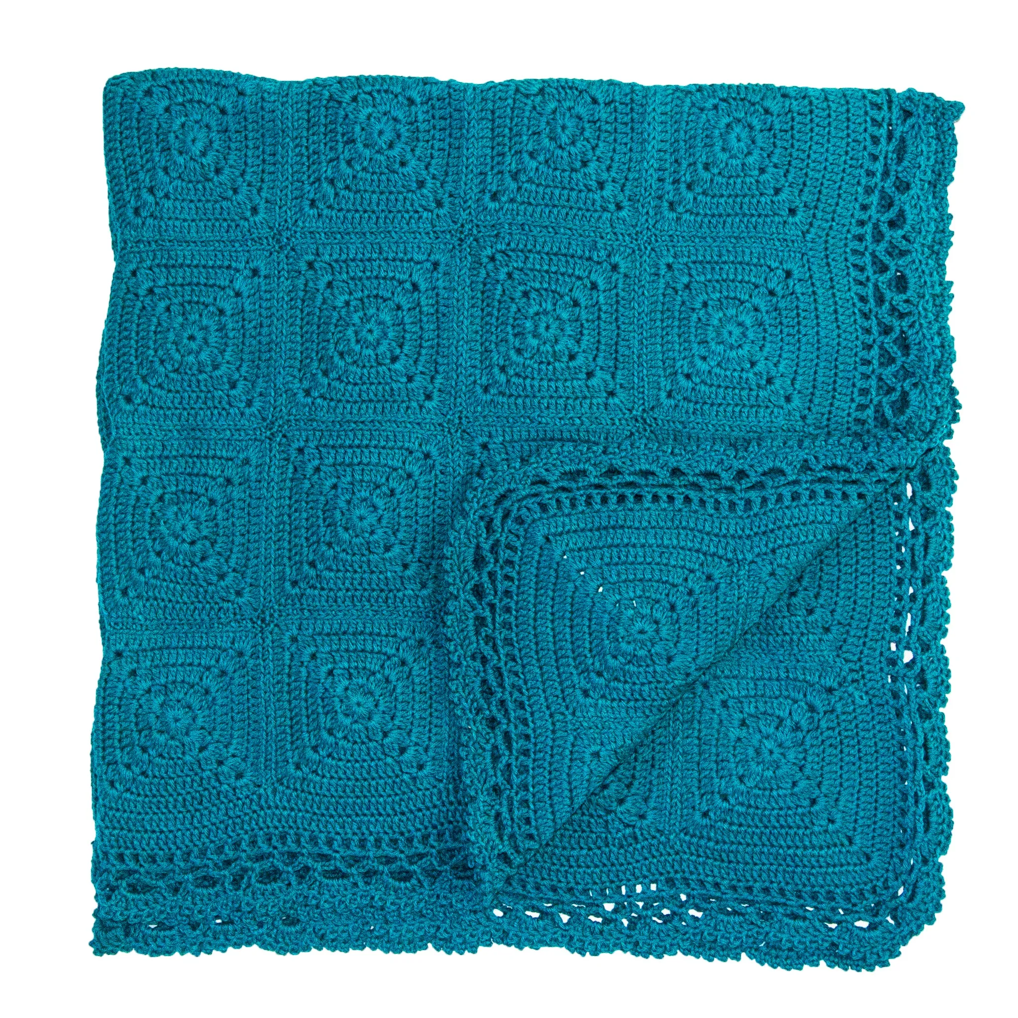 Granny Square Blanket - Azure Collection