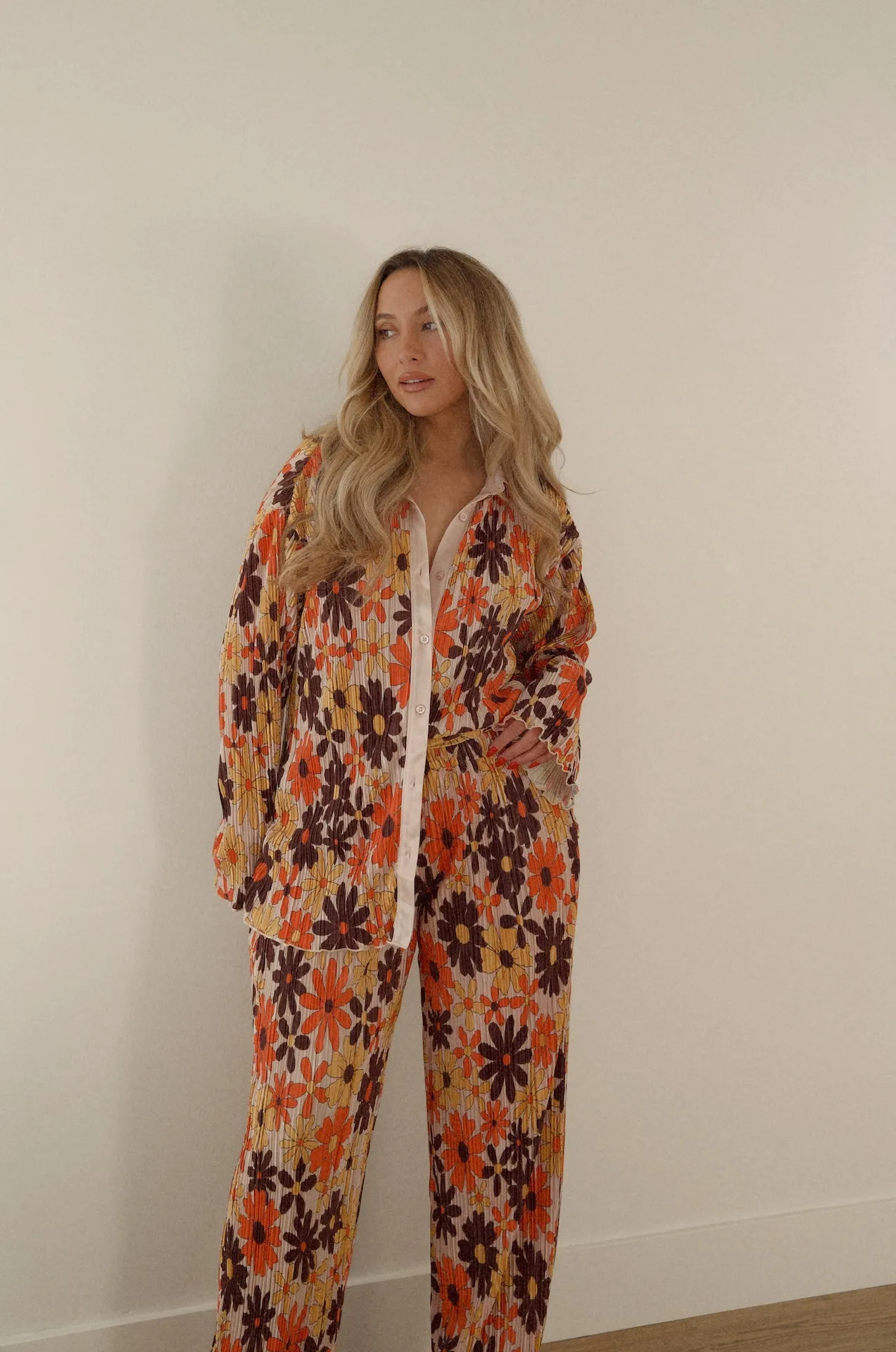 Groovy Baby Floral Plisse Set