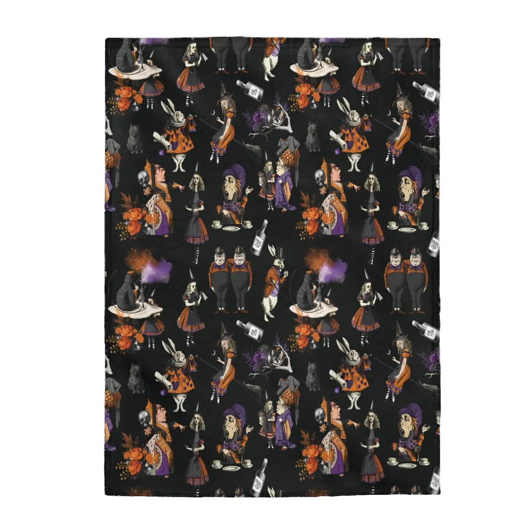 Halloween Alice Velveteen Plush Blanket