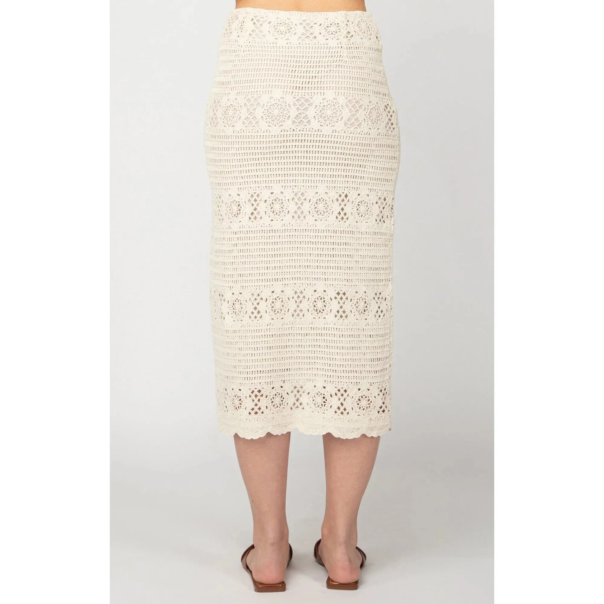 Harlow Crochet Midi Skirt