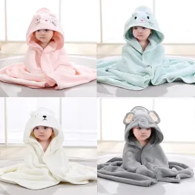 Hooded Baby Towel-Grey