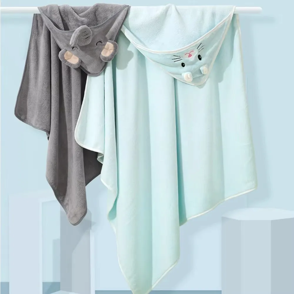 Hooded Baby Towel-Grey