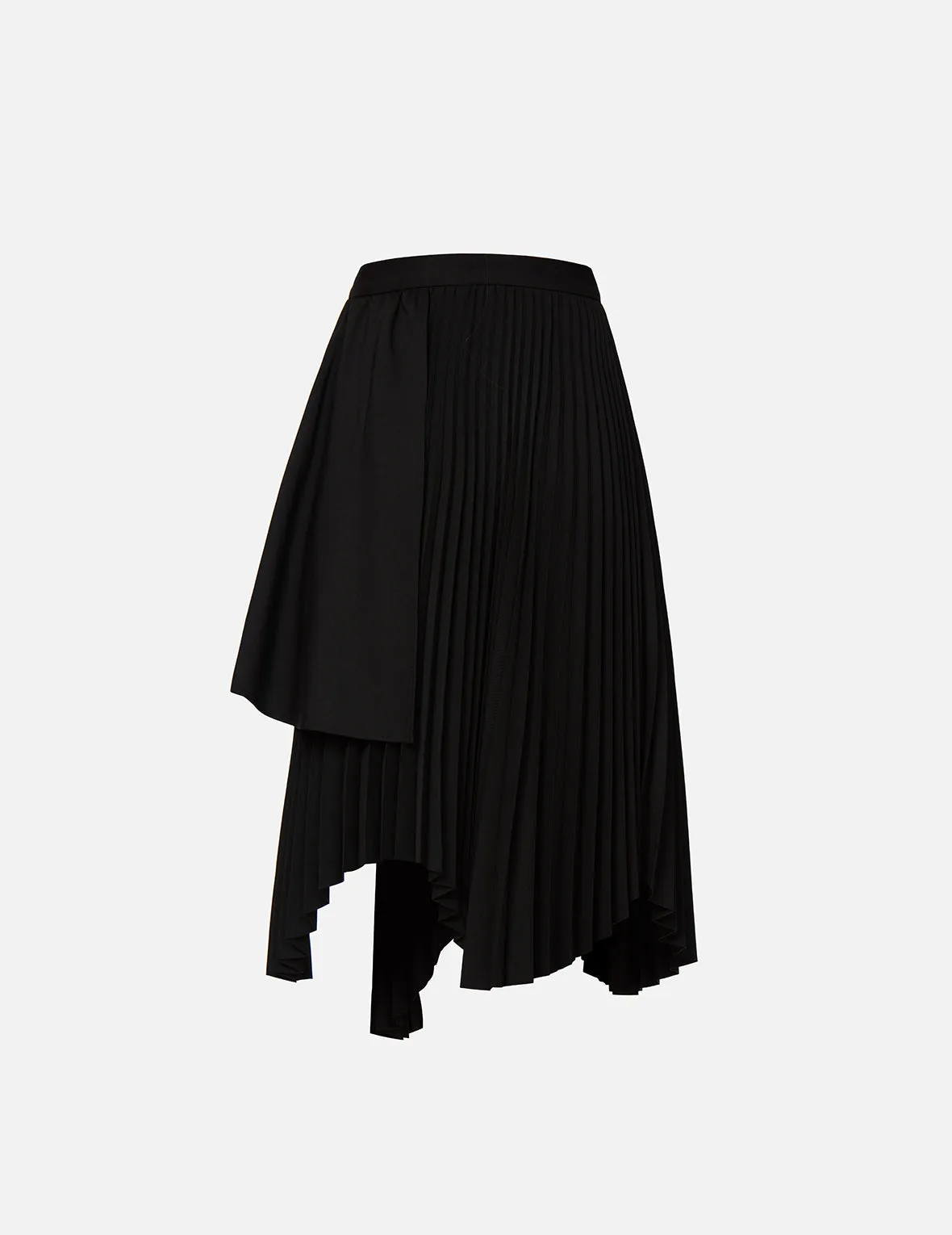 Japanese-pattern Seagull Pleated Asymmetric Skirt