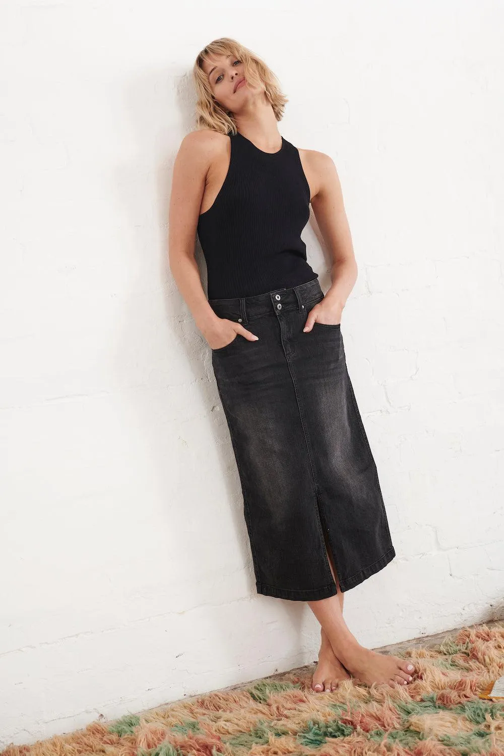 Kate Skirt | Washed Black