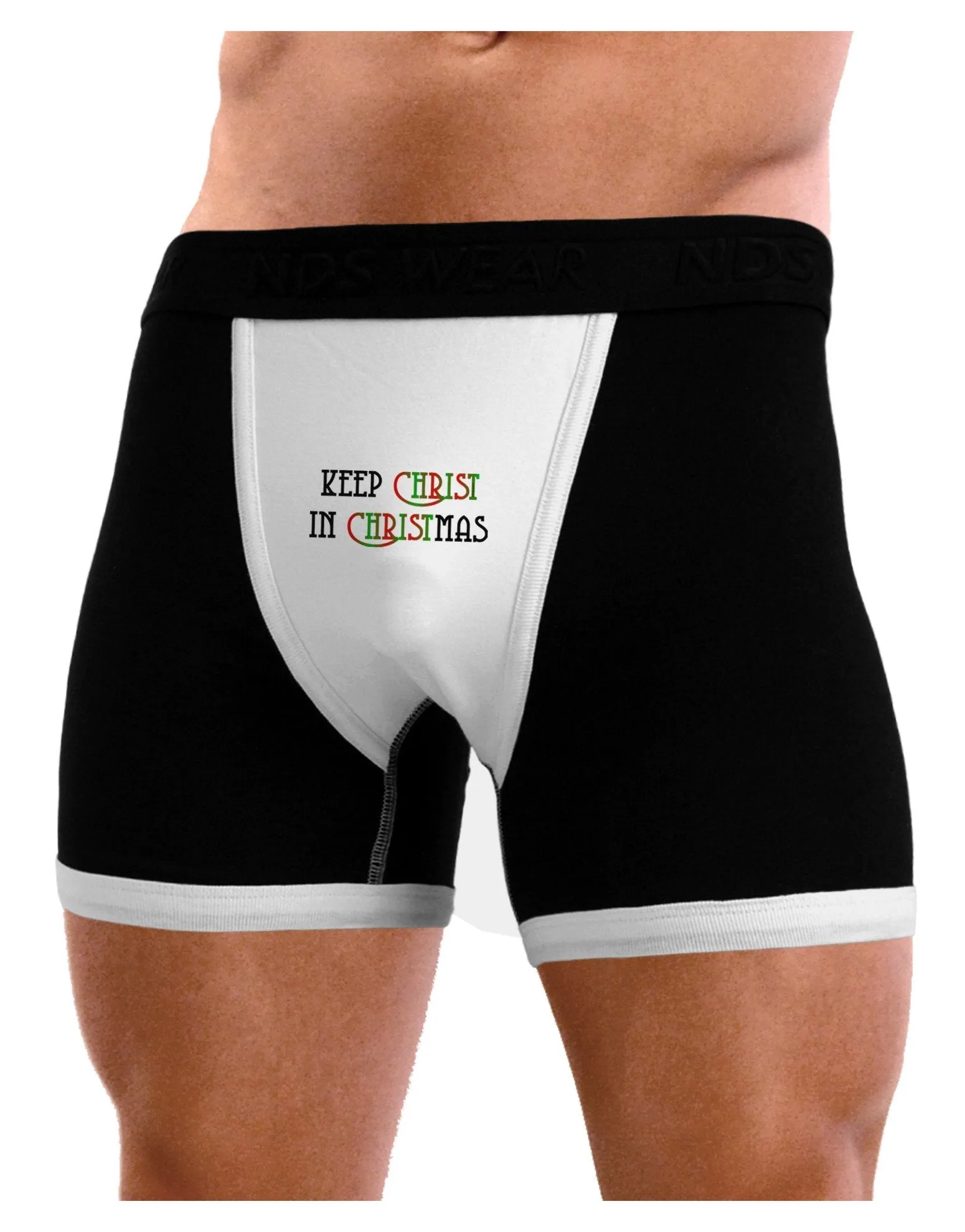 Keep Christ in Christmas Mens Boxer Brief Underwear