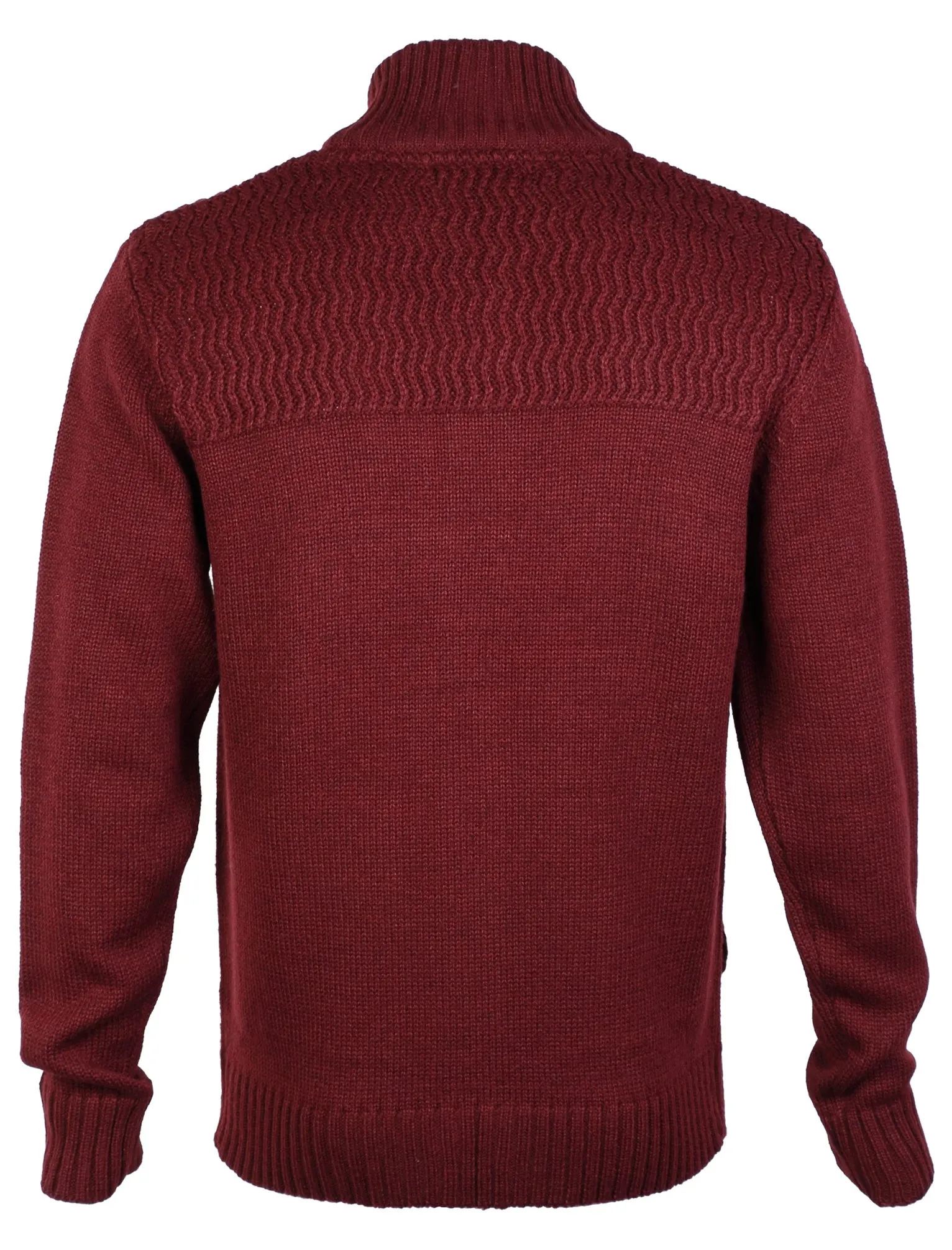 Kensington Eastside Tramore buttoned cardigan in Oxblood Marl