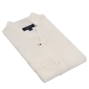 Linen Henley Shirt in White