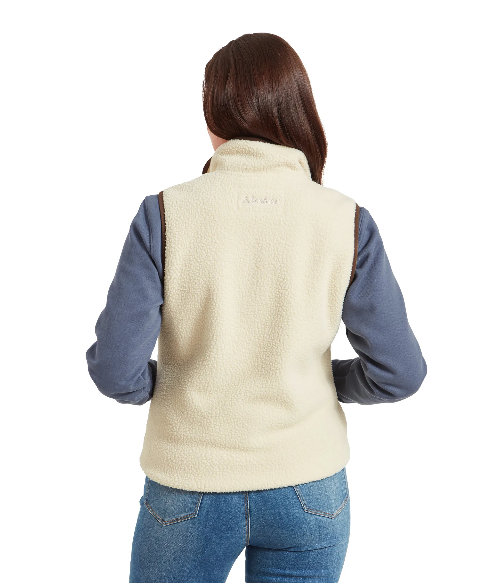 Lyndon Retro Fleece Gilet - Ecru