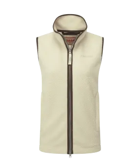 Lyndon Retro Fleece Gilet - Ecru