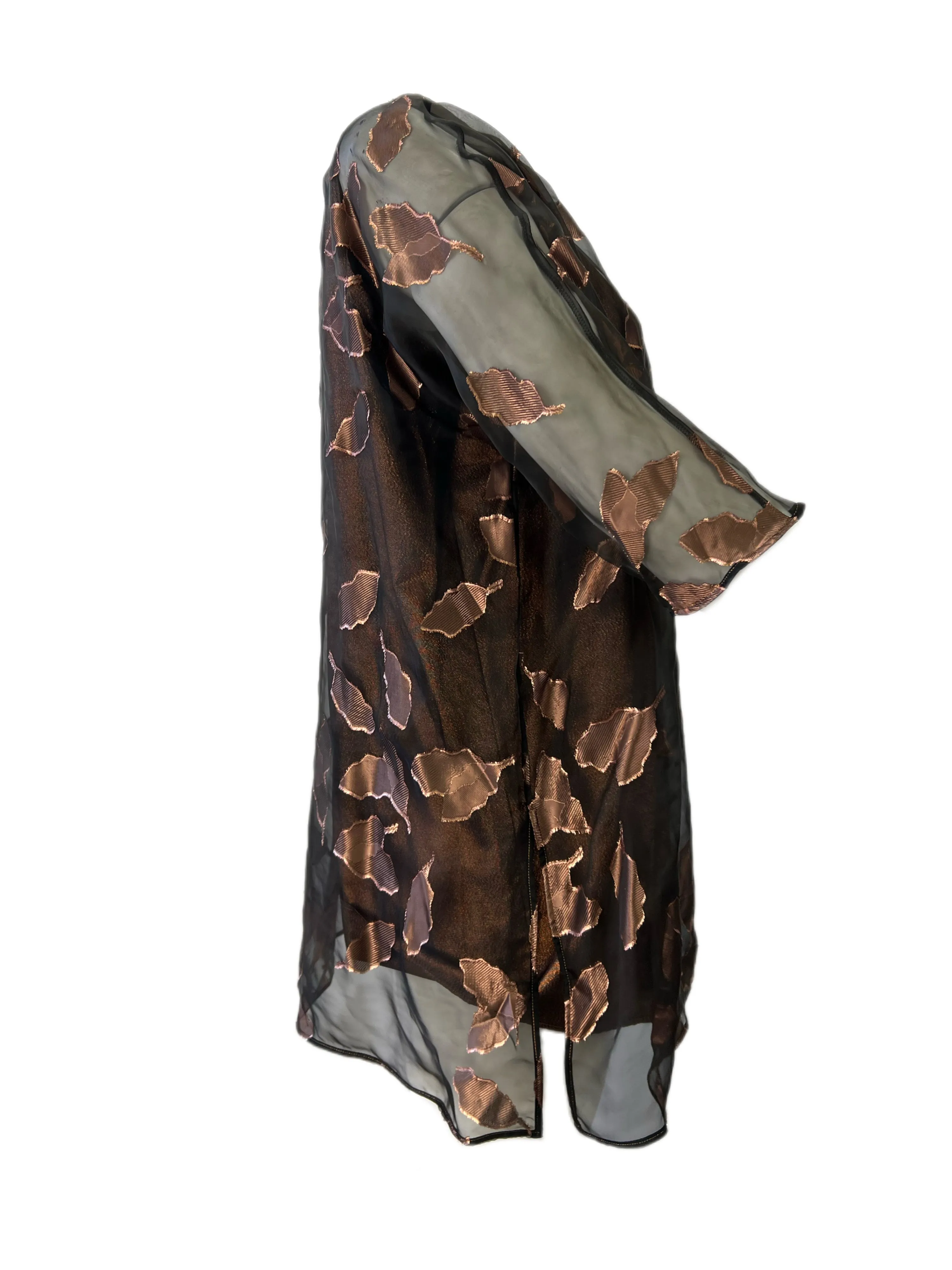 Marina Rinaldi Women's Bronze Festival Sheer Tunic NWT