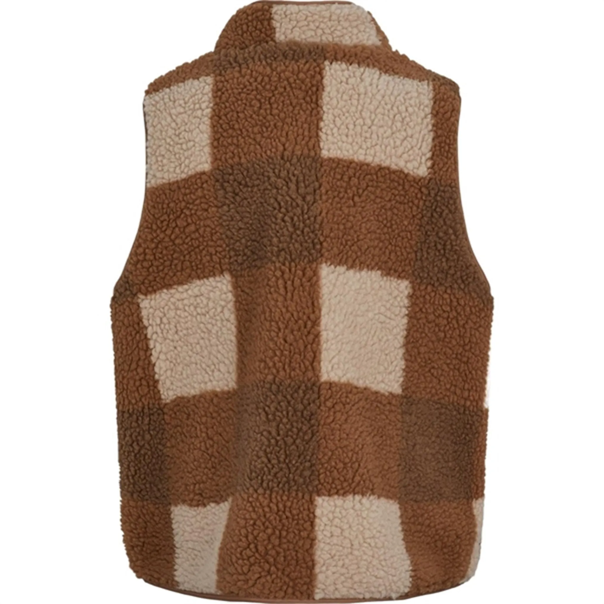 MarMar Joby Teddybear Fleece Vest Chunky Hazel Check