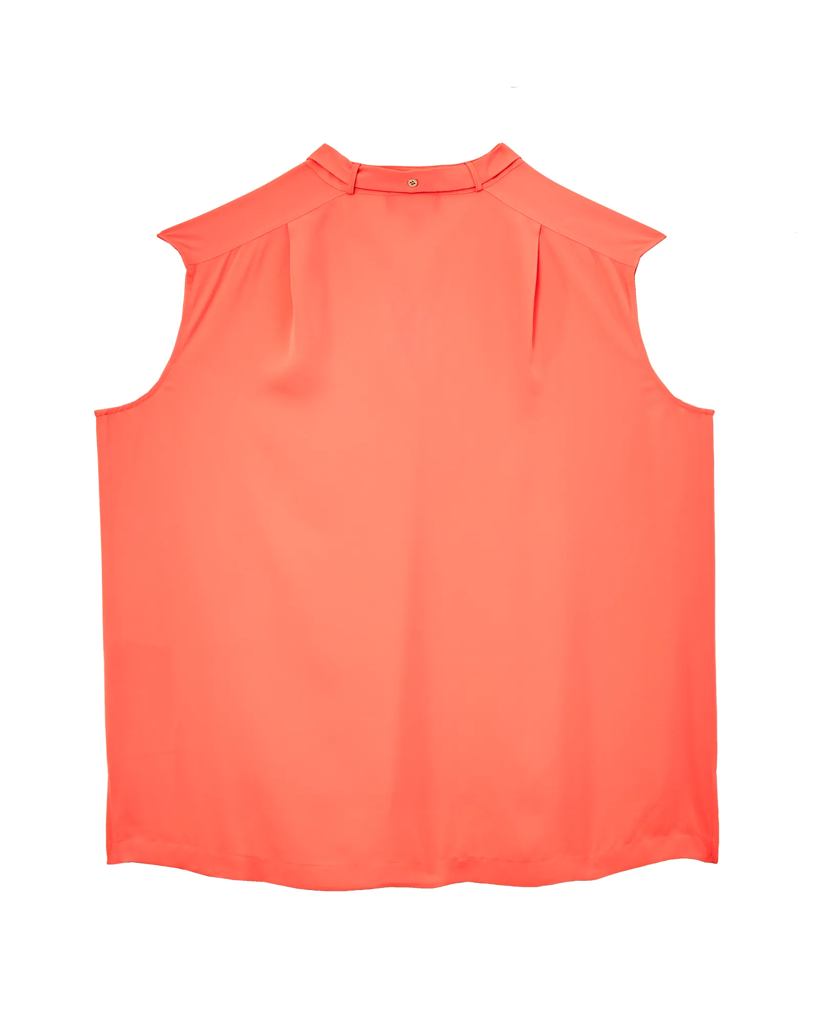 May Tie Neck Sleeveless Blouse | Orange