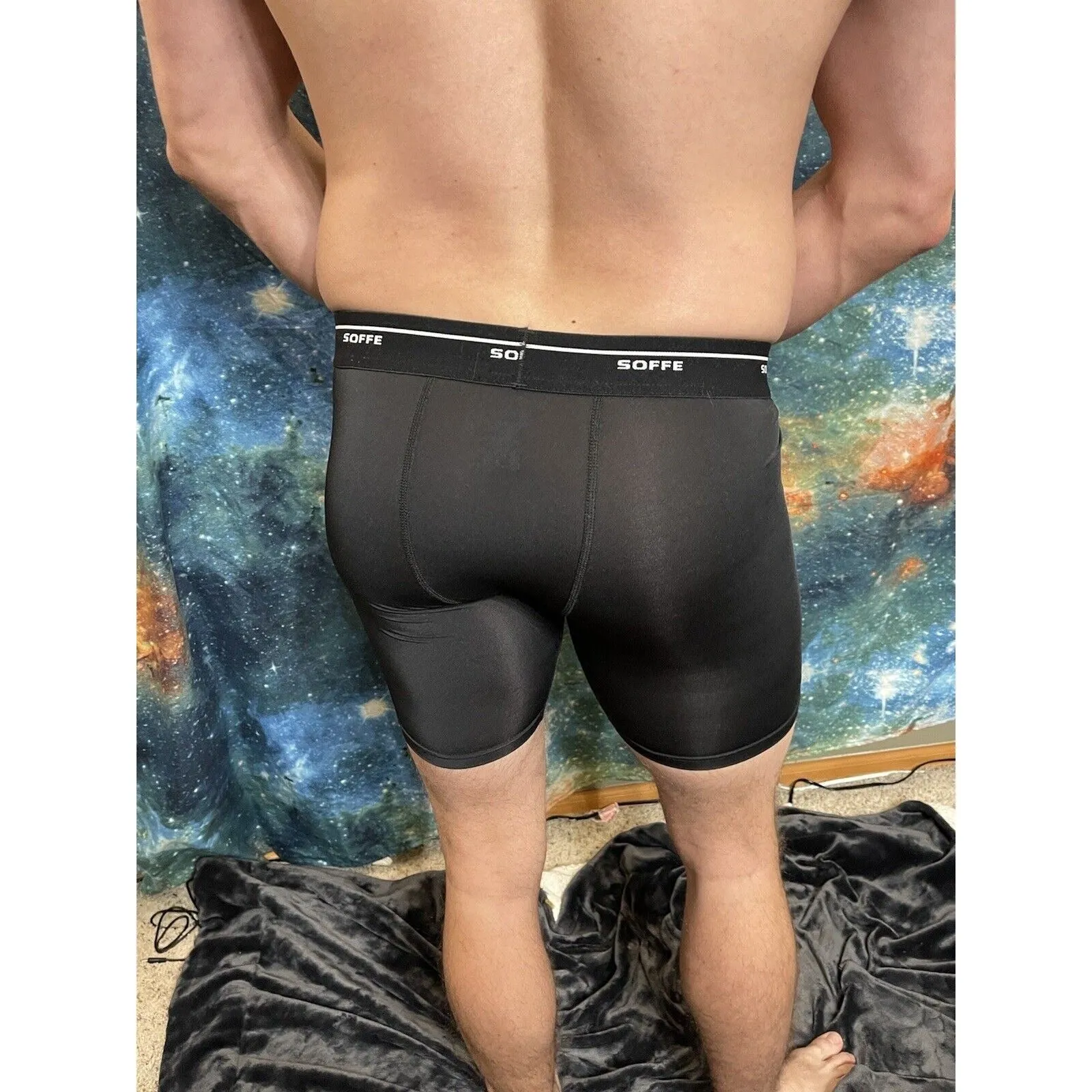 Men’s Black Soffe Base Layer Compression Shorts New Unworn Small