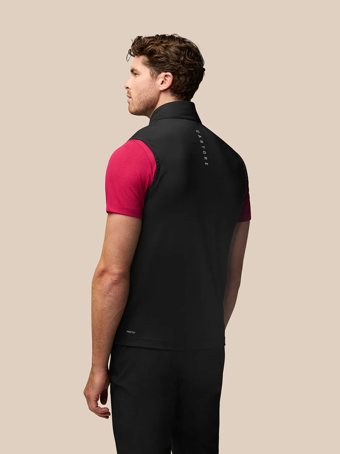 Men’s Golf Lightweight Hybrid Gilet - Black