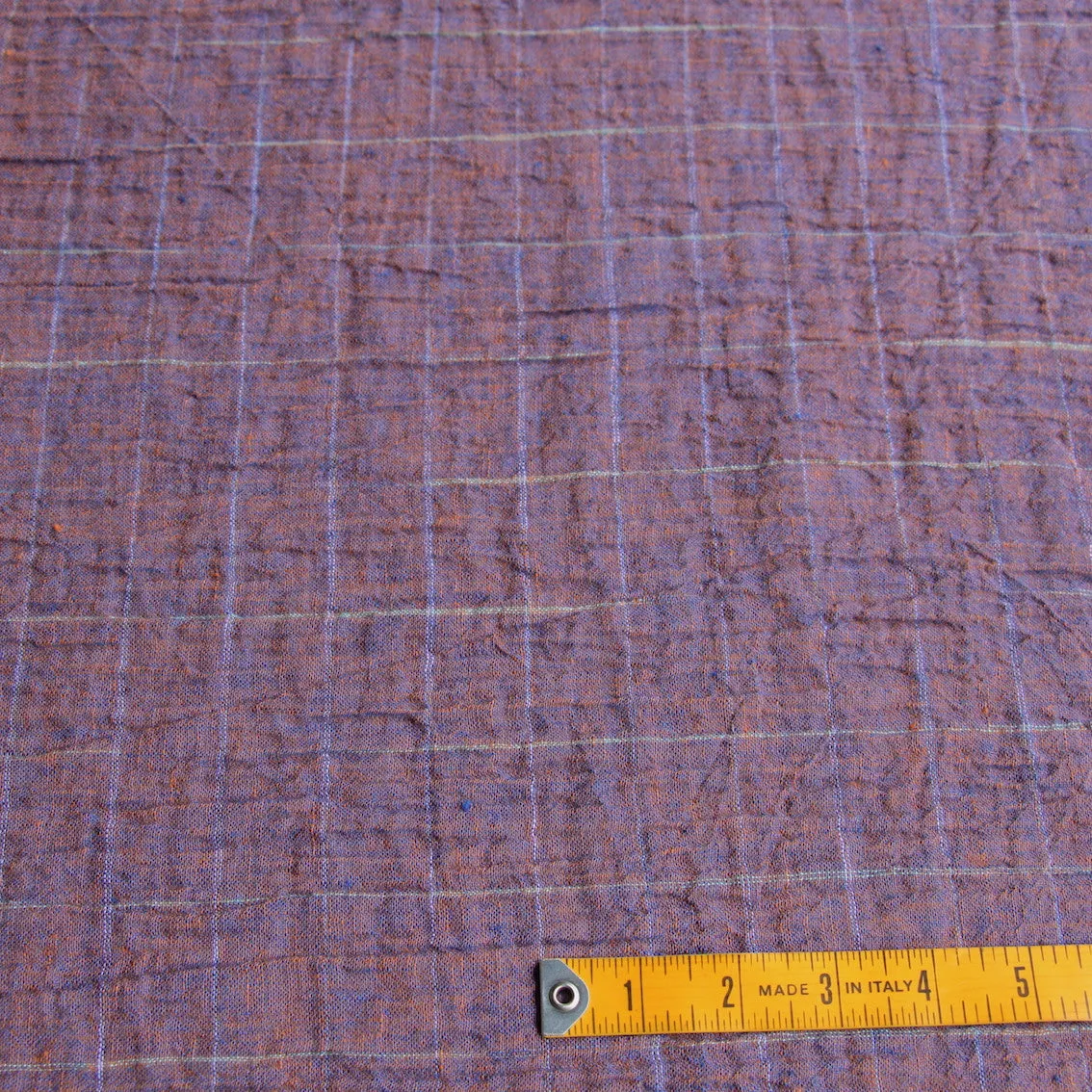 Milos Rust Crinkle Linen