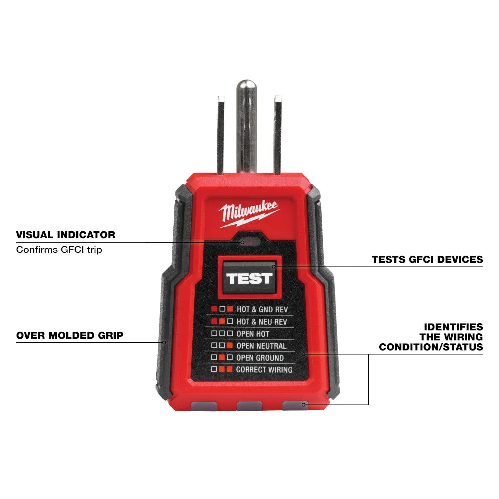 Milwaukee 2223-20 GFCI Receptacle Tester