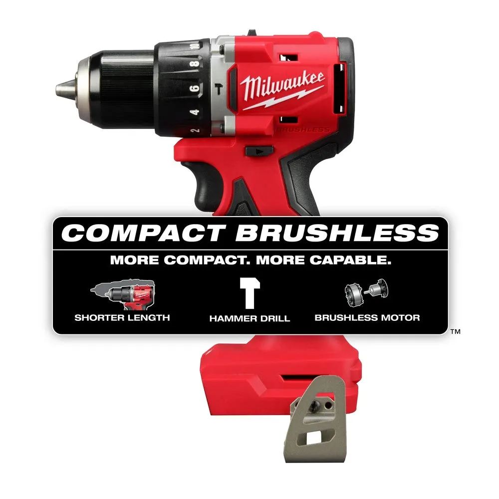 Milwaukee 3602-20 M18 Compact Brushless 1/2" Hammer Drill/Driver