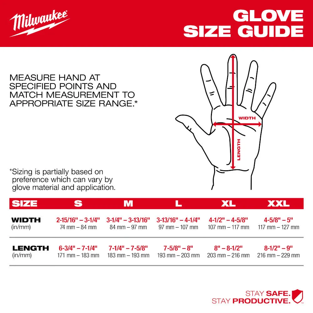 Milwaukee 48-73-7152E Cut Level 5 High-Dexterity Nitrile Dipped Gloves - L (Pack of 144)