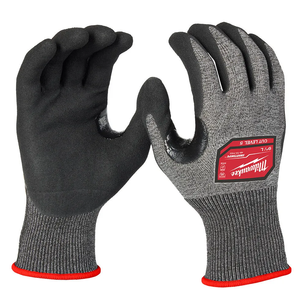 Milwaukee 48-73-7152E Cut Level 5 High-Dexterity Nitrile Dipped Gloves - L (Pack of 144)