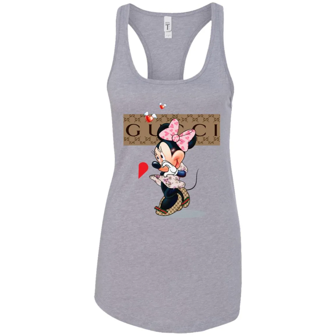 Minnie Mouse Love Couple T-shirt Valentine's Day T-shirt Women Tank Top