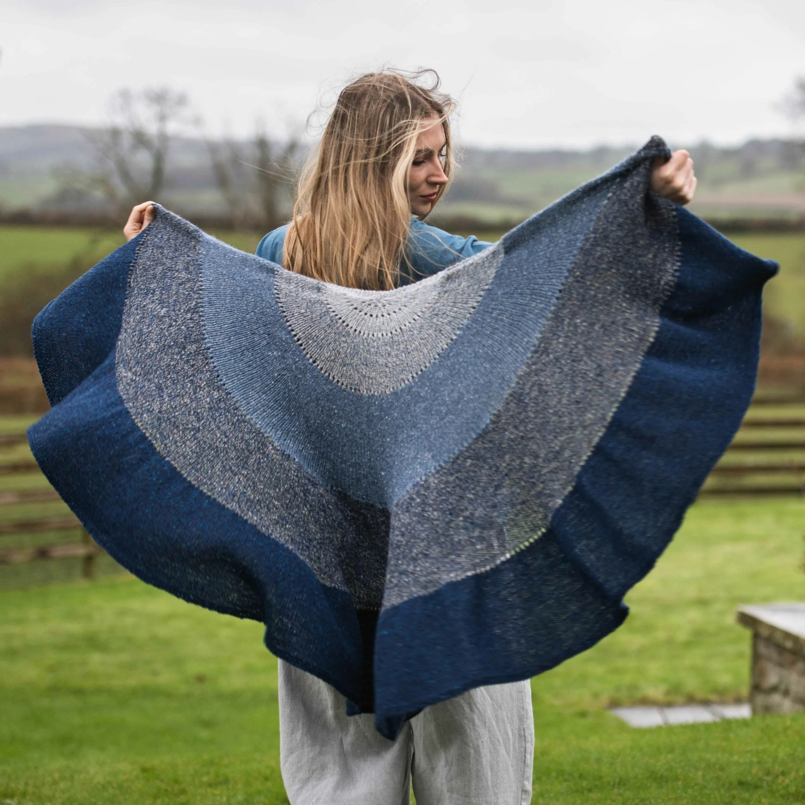 Moon Phases Shawl Pattern