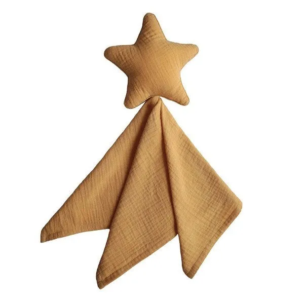 Mushie Star Lovey Blanket - Fall Yellow