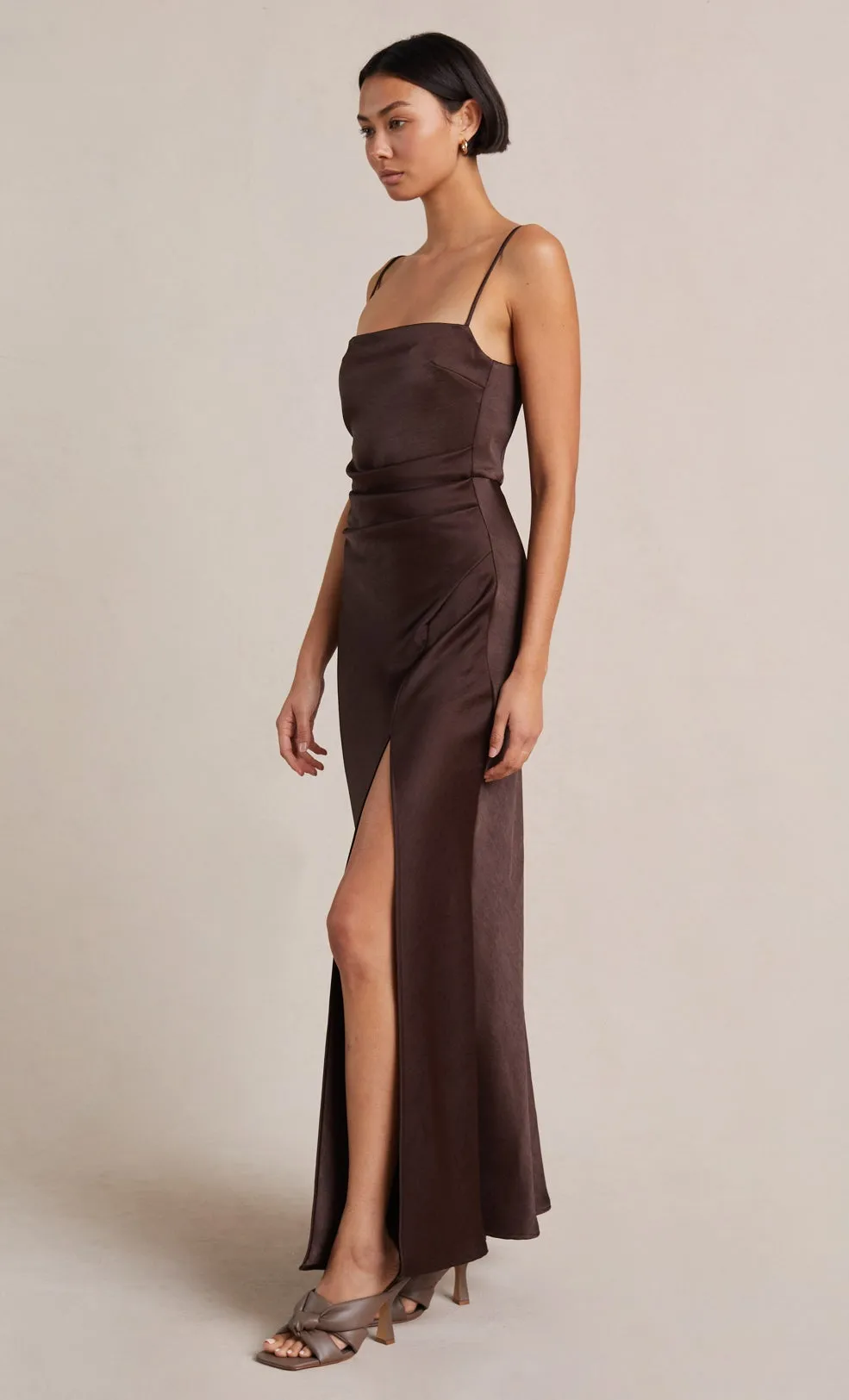 Nadia Maxi Dress - Chocolate