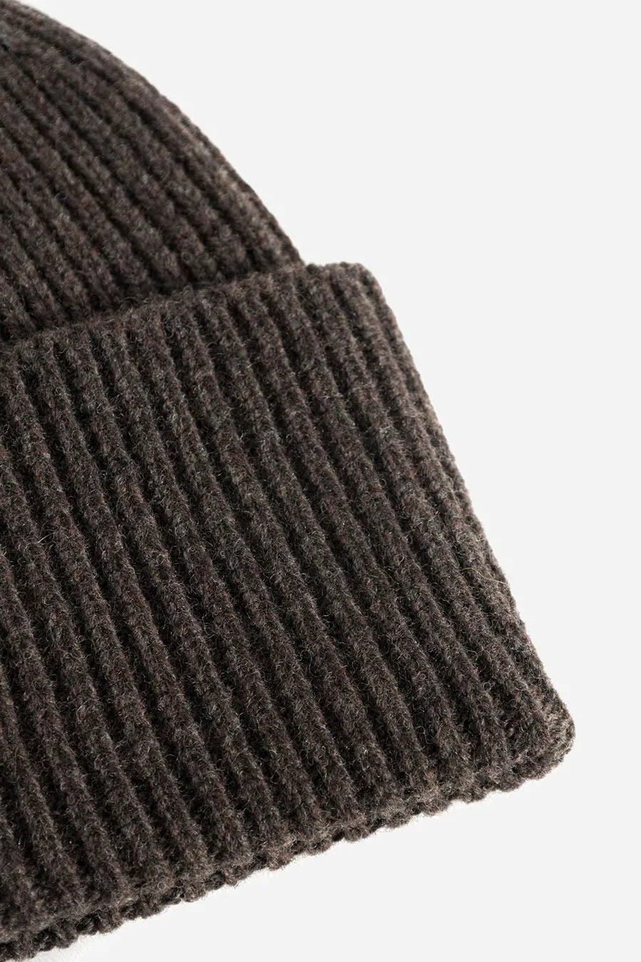 Norse Standard Merino Lambswool Beanie - Heathland Brown