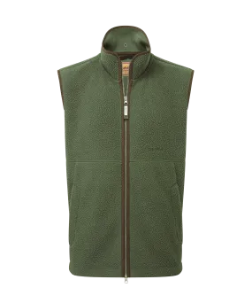 Oakham Retro Fleece Gilet - Woodland